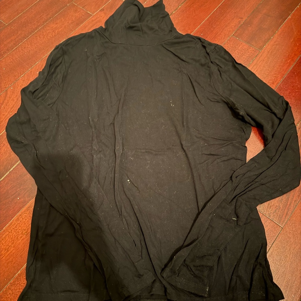 H&M Black Turtleneck Top